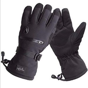 CAMYOD Ski Snowboard Gloves with 3M Thinsulate, Zipper Pocket, Air Vent, Unisex